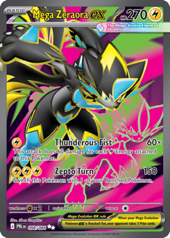 Mega Zeraora ex z edície Pitch Black, karta č.98