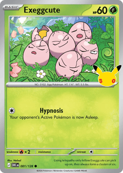 Exeggcute z edície 30th Celebration, karta č.1