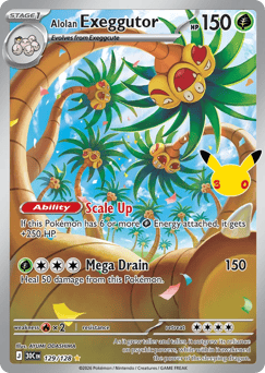 Alolan Exeggutor z edície 30th Celebration, karta č.129