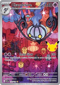 Chandelure z edície 30th Celebration, karta č.137
