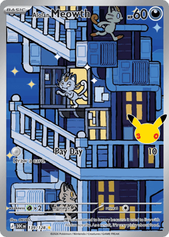 Alolan Meowth z edície 30th Celebration, karta č.139