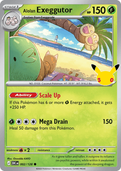 Alolan Exeggutor z edície 30th Celebration, karta č.2