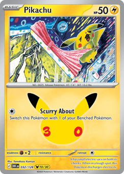 Pikachu z edície 30th Celebration, karta č.32