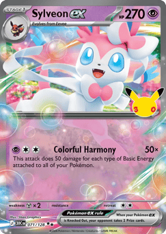 Sylveon ex z edície 30th Celebration, karta č.71