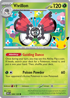 Vivillon z edície 30th Celebration, karta č.8