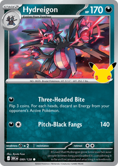 Hydreigon z edície 30th Celebration, karta č.99