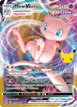 Mew VMAX z edície 30th Celebration: Classic Collection, karta č.114