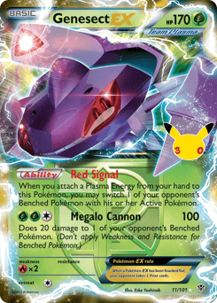 Genesect-EX z edície 30th Celebration: Classic Collection, karta č.11