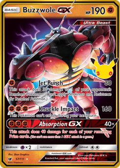 Buzzwole-GX z edície 30th Celebration: Classic Collection, karta č.57