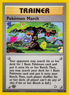 Pokémon March z edície Neo Genesis, karta č.102