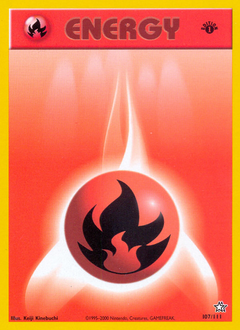 Fire Energy z edície Neo Genesis, karta č.107