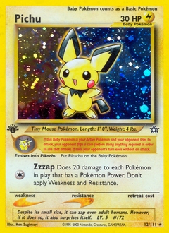 Pichu, ukážková karta