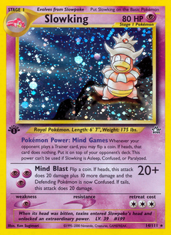 Slowking z edície Neo Genesis, karta č.14