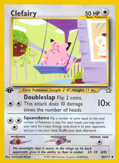 Clefairy z edície Neo Genesis, karta č.30