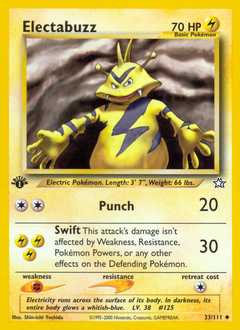 Electabuzz z edície Neo Genesis, karta č.33
