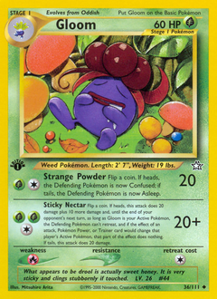 Gloom z edície Neo Genesis, karta č.36