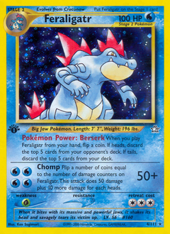 Feraligatr z edície Neo Genesis, karta č.4