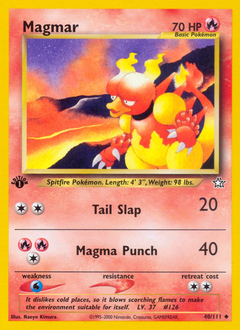 Magmar z edície Neo Genesis, karta č.40