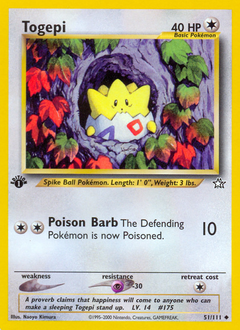 Togepi z edície Neo Genesis, karta č.51