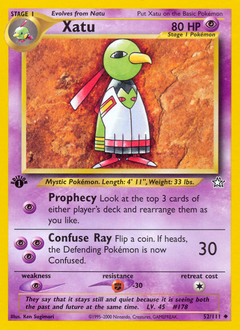 Xatu z edície Neo Genesis, karta č.52