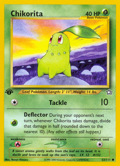 Chikorita z edície Neo Genesis, karta č.53