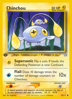 Chinchou z edície Neo Genesis, karta č.55