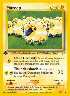 Mareep z edície Neo Genesis, karta č.65