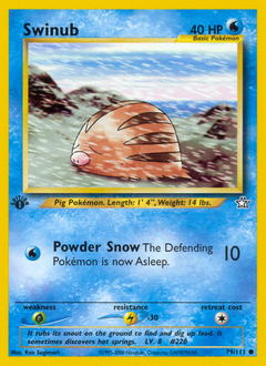 Swinub z edície Neo Genesis, karta č.79