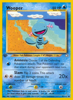 Wooper z edície Neo Genesis, karta č.82
