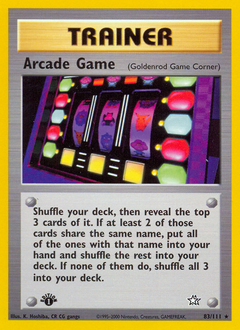 Arcade Game z edície Neo Genesis, karta č.83