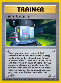 Time Capsule z edície Neo Genesis, karta č.90