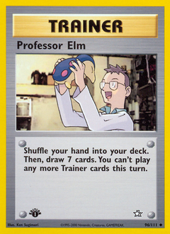 Professor Elm z edície Neo Genesis, karta č.96