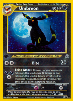 Umbreon z edície Neo Discovery, karta č.13
