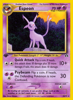 Espeon z edície Neo Discovery, karta č.20