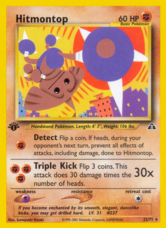 Hitmontop z edície Neo Discovery, karta č.22