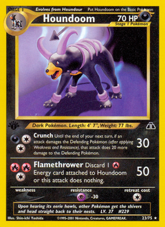 Houndoom z edície Neo Discovery, karta č.23