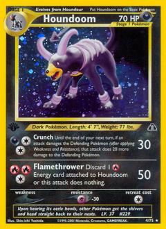 Houndoom z edície Neo Discovery, karta č.4