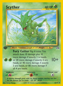 Scyther z edície Neo Discovery, karta č.46