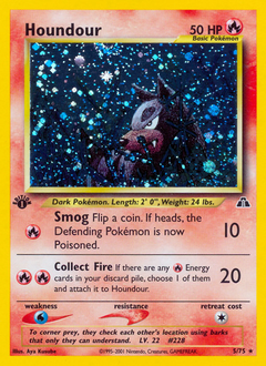 Houndour z edície Neo Discovery, karta č.5