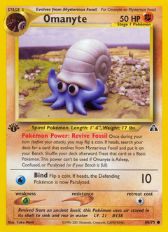 Omanyte z edície Neo Discovery, karta č.60