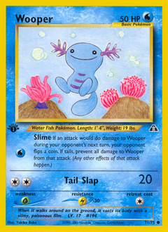 Wooper z edície Neo Discovery, karta č.71