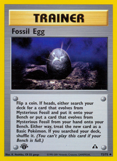 Fossil Egg z edície Neo Discovery, karta č.72