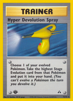 Hyper Devolution Spray z edície Neo Discovery, karta č.73