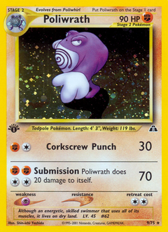 Poliwrath z edície Neo Discovery, karta č.9