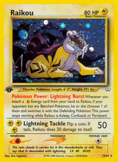 Raikou z edície Neo Revelation, karta č.13