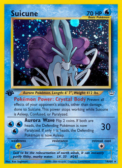 Suicune z edície Neo Revelation, karta č.14