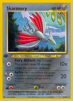 Skarmory z edície Neo Revelation, karta č.23