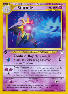 Starmie z edície Neo Revelation, karta č.25