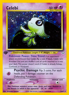 Celebi z edície Neo Revelation, karta č.3