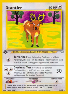 Stantler z edície Neo Revelation, karta č.38